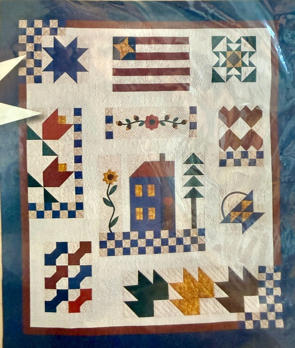 Joann Fabrics Quilt Kit A Year at Home Patterns + Fabric Block of the Month NOS